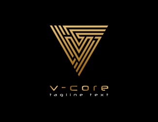 Projekt graficzny logo dla firmy online V-CORE