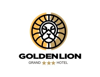 Projektowanie logo dla firm online Golden Lion