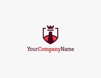 Projekt graficzny logo dla firmy online Wieża szachowa