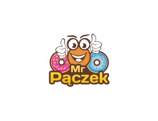 Projektowanie logo dla firm online Mr Pączek