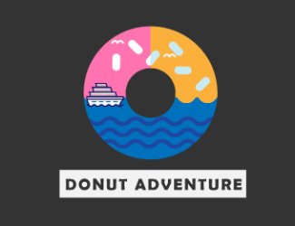 Projekt logo dla firmy DONUT ADVENTURE | Projektowanie logo