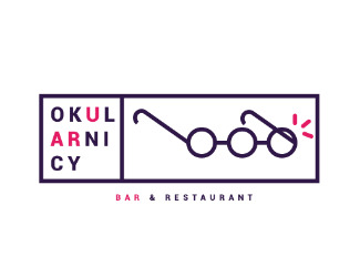 Projekt logo dla firmy Okularnicy - restaurant & bar | Projektowanie logo