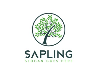Projekt graficzny logo dla firmy online Sapling 