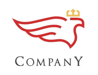 Projektowanie logo dla firm online Eagle in the crown