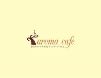 Projekt graficzny logo dla firmy online Aroma cafe