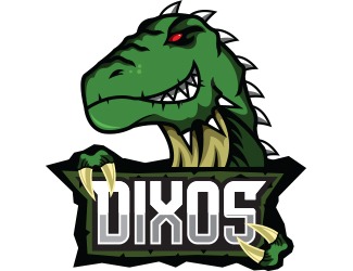 Projekt graficzny logo dla firmy online dino