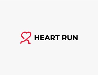 Projekt graficzny logo dla firmy online Heart Run