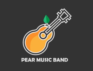 Projekt graficzny logo dla firmy online PEAR MUSIC BAND