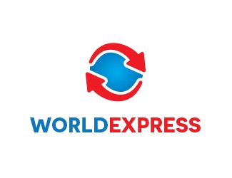 Projekt graficzny logo dla firmy online World Express