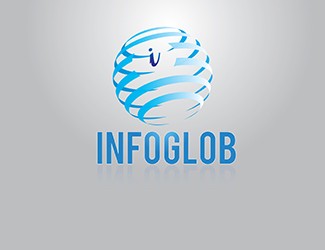 Projekt graficzny logo dla firmy online Infoglob