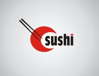 Projekt graficzny logo dla firmy online Sushi
