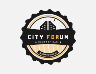 Projekt graficzny logo dla firmy online CITY FORUM