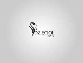 Projektowanie logo dla firm online Dzięcioł caffe