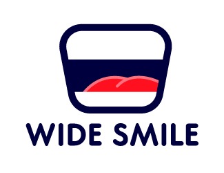 Projekt graficzny logo dla firmy online Wide smile