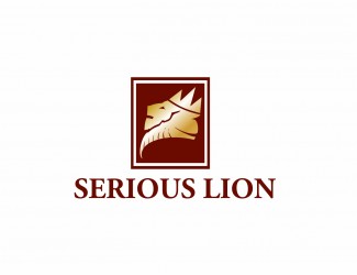 Projekt graficzny logo dla firmy online SERIOUS LION