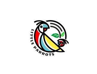 Projektowanie logo dla firm online Little Parrots