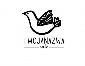 Projekt graficzny logo dla firmy online ptak cafe