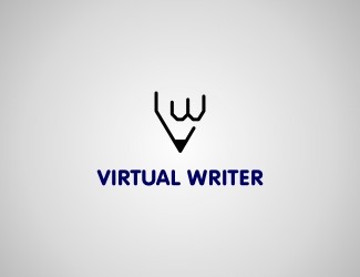 Projekt graficzny logo dla firmy online Virtual Writer