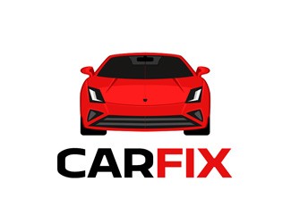 Projekt logo dla firmy CARFIX | Projektowanie logo