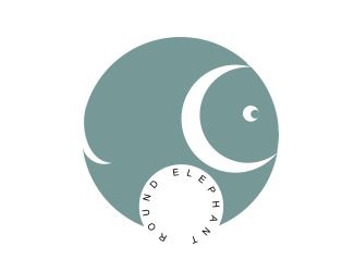 Projekt graficzny logo dla firmy online Round Elephant
