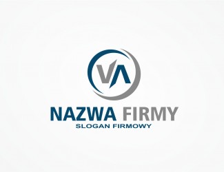Projekt graficzny logo dla firmy online kombinacja liter VA&AA&VV