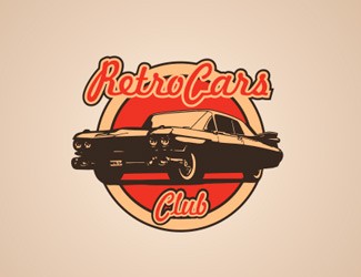 Projekt logo dla firmy RetroCars | Projektowanie logo