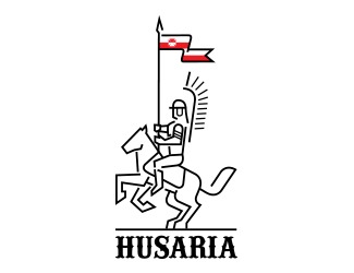 Projekt logo dla firmy HUSARIA | Projektowanie logo