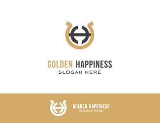 Projekt graficzny logo dla firmy online Golden Happiness