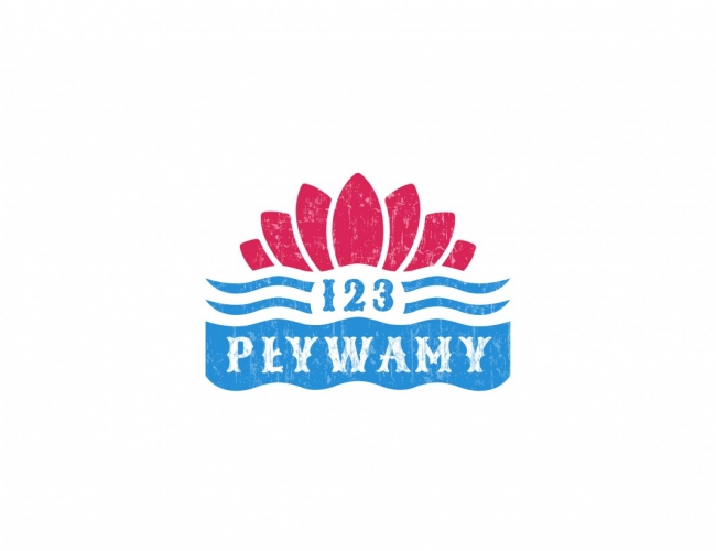 Projektowanie logo dla firm,  Logo "123 Pływamy", logo firm - 123 Pływamy