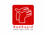 Projekt graficzny, nazwa firmy, tworzenie logo firm Logo firmy transportowej RedRapid - ApePolacco