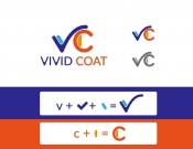 Projekt graficzny, nazwa firmy, tworzenie logo firm Vivid Coat - sofía