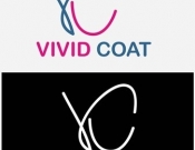 Projekt graficzny, nazwa firmy, tworzenie logo firm Vivid Coat - mr kredka
