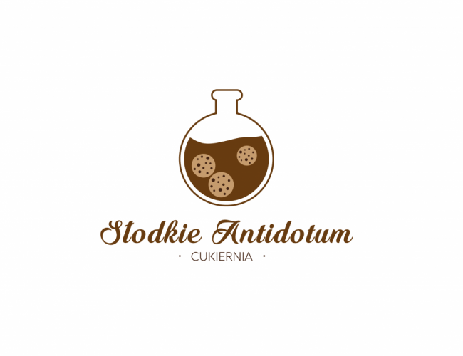 Projektowanie logo dla firm,  Logo dla nowo powstającej cukierni, logo firm - slodkieantidotum