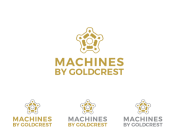 Projekt graficzny, nazwa firmy, tworzenie logo firm Logo Machines By Goldcrest - lyset