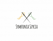 Projekt graficzny, nazwa firmy, tworzenie logo firm Szymfonia Szycia - kloratornia