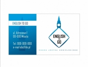 Projekt graficzny, nazwa firmy, tworzenie logo firm Logo+wizytówka studio nauki j.ang - kingu