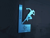 Projekt graficzny, nazwa firmy, tworzenie logo firm Logo i neony dla siłowni Crossfit  - ripper
