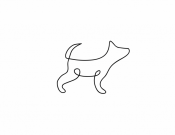 Projekt graficzny, nazwa firmy, tworzenie logo firm producent kosmetyków dla psów - Darksider