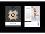 Projekt graficzny, nazwa firmy, tworzenie logo firm Opakowanie rajstop - Calzette - ziemko