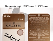 Projekt graficzny, nazwa firmy, tworzenie logo firm Opakowanie rajstop - Calzette - aLF^^
