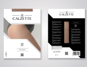 Projekt graficzny, nazwa firmy, tworzenie logo firm Opakowanie rajstop - Calzette - Heiser