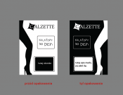 Projekt graficzny, nazwa firmy, tworzenie logo firm Opakowanie rajstop - Calzette - kokoni