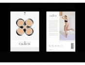 Projekt graficzny, nazwa firmy, tworzenie logo firm Opakowanie rajstop - Calzette - ziemko