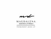 Projekt graficzny, nazwa firmy, tworzenie logo firm Logo Makijaz Permanentny Magdalena D - Johan