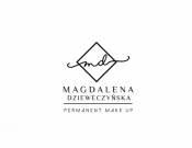 Projekt graficzny, nazwa firmy, tworzenie logo firm Logo Makijaz Permanentny Magdalena D - Johan
