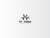 Projekt graficzny, nazwa firmy, tworzenie logo firm Fit-Panda -  firmy z branży fitness - ADesigne