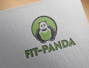 Projekt graficzny, nazwa firmy, tworzenie logo firm Fit-Panda -  firmy z branży fitness - bazi