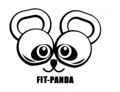 Projekt graficzny, nazwa firmy, tworzenie logo firm Fit-Panda -  firmy z branży fitness - Adam91