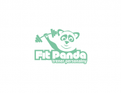 Projekt graficzny, nazwa firmy, tworzenie logo firm Fit-Panda -  firmy z branży fitness - romero