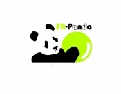 Projekt graficzny, nazwa firmy, tworzenie logo firm Fit-Panda -  firmy z branży fitness - Poduszka